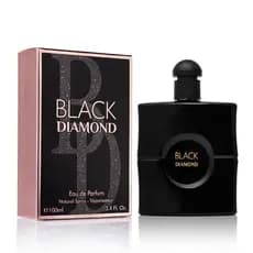 Black Diamond para Mulheres Eau De Parfume - Notas de Topo de Pimenta Rosa e Flor de Laranjeira - Notas de Base de Bauni