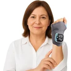 Massageador de Mãos com Aquecimento - 5 Modos, 9 Níveis de Intensidade, 3 Configurações de Calor, Sem Fio e Recarregável