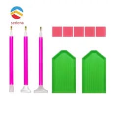 Bandejas de Classificação de Pérolas 5D DIY 10 peças/conjunto, Strass Feito à Mão para Adultos e Crianças