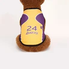 Camisa de Basquete para Cães CH Pet, Respirável, com Proteção Solar, Colete de Verão para Cães Pequenos, Médios e Grande