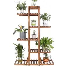 Porta planta modelo Portugaual 120 cm, envernizado moino