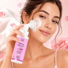 Mouse Micelar Espuma de Limpeza Facial com Escova de Silicone - Limpeza Profunda e Pele Macia