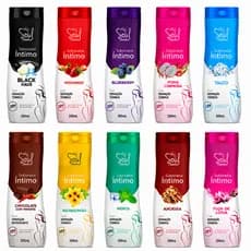 Kit 10 Sabonete Líquido Íntimo Esquenta/Esfria Fragrâncias Variadas 200ml - Soul Cosméticos