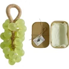 Sabonete de Uva, Sabonete de Uva em Corda, Sabonete de Uva Artesanal Original Personalizado com Cristais, Decorativo par