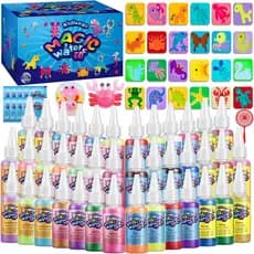 Kit de Brinquedos Mágicos Aqua Fairy da Kidisego, Kit de Gel Aquático com 40 Cores para Crianças, Kit Aqua Fairy com 24