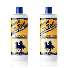 Conjunto de Shampoo e Condicionador Mane 'N Tail (32 oz cada) para Cavalos e Humanos para uma Limpeza e Condicionamento