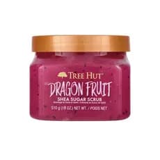 O Esfoliante de Açúcar com Manteiga de Karité e Fruta do Dragão da Treehouse contém manteiga de karité e possui propried