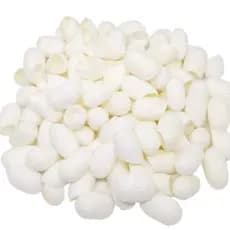 TTSAM 100 unidades de Bolas de Seda Natural Fresca para Limpeza Facial, Esfoliante para Cuidados com a Pele Saudável, Ma