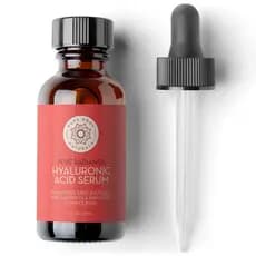 Sérum Facial de Ácido Hialurônico Pure Body Naturals - Ácido Hialurônico Puro com Vitaminas C e E - Fórmula Não Oleosa e