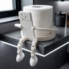 Porta Papel Higiênico Decorativo | Organizador | Decoração Divertida | Banheiro e Lavabo | Presente Criativo