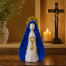 Imagem Nossa Senhora Aparecida 12cm | Decoração Religiosa Católica | Enfeite de Fé e Presente Devocional | Batizado