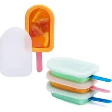 Wicked GIZMOS 4 Moldes de Silicone Reutilizáveis para Picolés com Palitos - Sem BPA, Grau Alimentício, Laváveis na Máqui