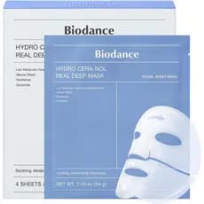 Máscara Facial Profunda BIODANCE Hydro Cera-nol Real 4 Peças |   Cuidados Pós-Sol, Alívio para Queimaduras Solares, Calm