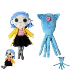 Almofada de personagem de desenho animado de 28cm, feita de lã coral, brinquedo de pelúcia fofo e peculiar, adorável bri