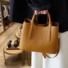 Francês MKDN bolsa feminina 2026 novo estilo moda All-Match bolsa de ombro couro macio Casual bolsa feminina