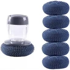 Dispensador de Sabão, Escova de Limpeza de Cozinha, Lavador Automático de Líquidos para Panelas, Escova para Louça
