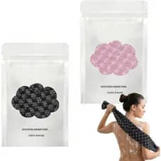 Toalha Esfoliante para Banho 47", Conjunto de Toalhas de Microfibra Longas para Banho e Chuveiro, Toalha de Limpeza Corp
