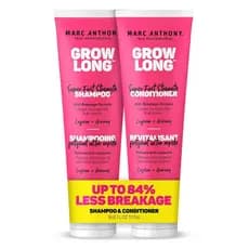 Conjunto de Presente de Shampoo e Condicionador MarcAnthony, Condicionador Profundo Anti-Frizz com Biotina para Pontas D