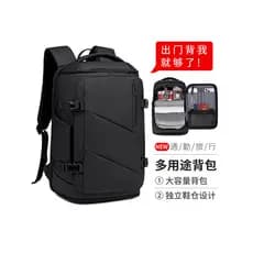 Mochila masculina mochila de viagem de negócios grande capacidade multifuncional independente sapato armazém 53cm bolsa
