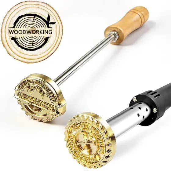Ferro de Gravar Personalizado para Madeira - Ferros Elétricos de Gravação Personalizados, Carimbo de Gravação com Logoti