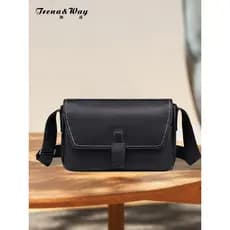 Nova bolsa de ombro de couro masculina High-End bolsa de negócios multifuncional Commuter saco de viagem leve portátil p