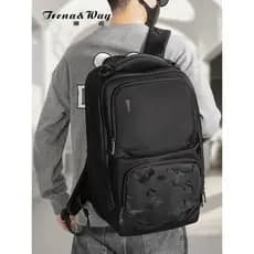 Moda mochila de grande capacidade novo estilo estudante saco de escola Commuter viagem multifuncional saco masculino 52c
