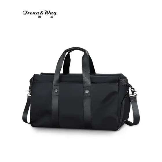 Bolsa de viagem masculina, bagagem de viagem de negócios, grande capacidade, bolsa mensageiro de viagem, separação seca