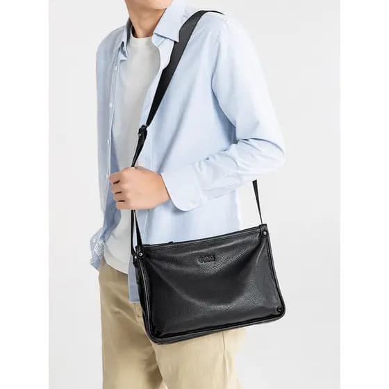 Bolsa de ombro de couro genuíno genuíno verão novo estilo masculino feminino primeira camada bolsa de couro moda Horizon