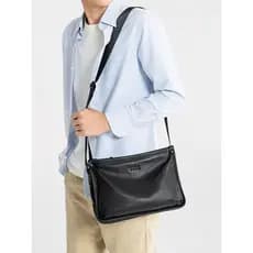 Bolsa de ombro de couro genuíno genuíno verão novo estilo masculino feminino primeira camada bolsa de couro moda Horizon