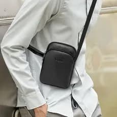 Bolsa de couro genuíno para celular, novo estilo, Mini bolsa mensageiro, esportes de verão, leve, portátil, pequena bols