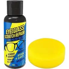 Agente reparador de arranhões em vidro (para lentes), pasta de limpeza para óculos, use uma esponja para limpar o para-b