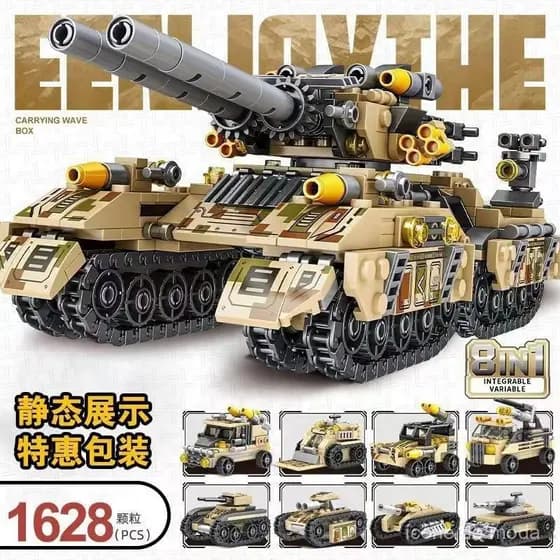 1000 Peças de Blocos de Montar Lego, Série de Aeronaves, Navios de Guerra, Tanques e Veículos Militares, Presentes de Pl