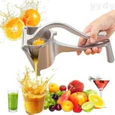 Espremedor de Frutas Manual - Espremedor de Frutas Portátil Multifuncional com Operação Silenciosa, Fácil Limpeza, Cabeç