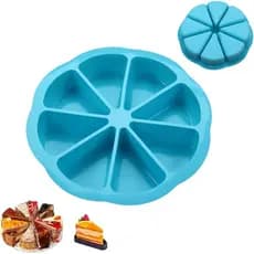 Formas para Assar, Forma Triangular para Pizza e Bolo com 8 Porções, Forma para Bolo Reutilizável Antiaderente, Forma Mu