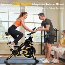 Bicicleta Spinning Profissional Ergométrica Silenciosa Bike Indoor Suporta até 120kg Para Casa