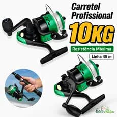 Molinete Pesca Ultra Light Micro Com Linha CoresDireito Esquerdo 03 rolamentos Intercambiável pesca leve