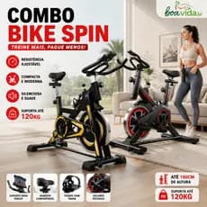 Bicicleta Bike Ergometrica Spinning Academia Fitness Profissional 150kg Para Fitness Profissional e Treino Esportivo