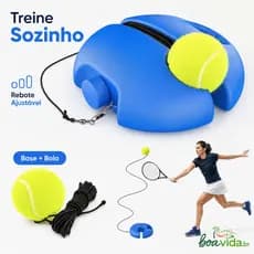Treinador de Tênis Rebote de Bola para Esporte Treine Sozinho Base de Treinamento Solo com Bola