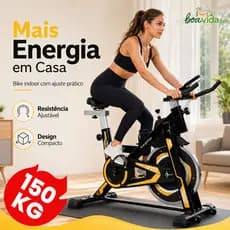 Bicicleta Ergométrica Spinning Profissional 150kg Inércia 15kg - Treino em Casa