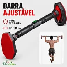 Barra Fixa de Porta Ajustável 64-100cm para Exercícios, Calistenia, Crossfit, Musculação e Fitness