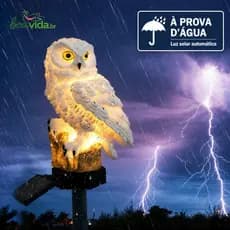 Luz Solar Decoração De Coruja De Jardim Luz Solar Atmosfera Luz à Prova D'água