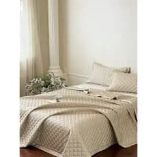 2026 novo estilo 60 pçs Tencel cor sólida capa de cama conjunto de três peças francês Retro High-End cama pode ser cober