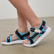Skechers Skechers crianças piscando sandálias moda meninas sapatos de verão grandes crianças sapatos casuais meninas sap