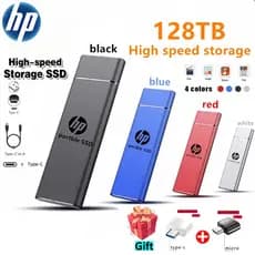 Disco Rígido Portátil HP Ssd128 Tb Montado Externo Para Armazenamento De Dados De 64/32/16/8/4/2 laptop OMNI Suportar de