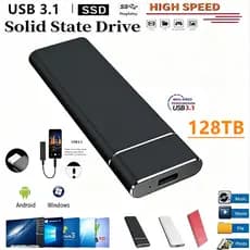 Disco Rígido Externo SSD Portátil De 128TB , 32TB , 16TB , 8TB , 4TB , 2TB , 1TB , Para Armazenamento De Dados , 64TB ,