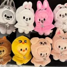 Boneco de Pelúcia Kpop Idol FM Stray Kids 10 cm com Roupa Adorável, Colecionáveis para Fãs SKZ RGWM