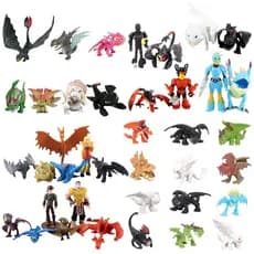 6 estilos disponíveis, 8 peças/12 peças/conjunto.   Anime "Como Treinar Seu Dragão" - Pequeno Dragão, Fúria da Noite, De