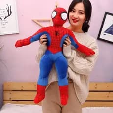 Brinquedos de pelúcia do Superman e do Homem-Aranha, almofadas para assento de carro, presente de aniversário de Natal p