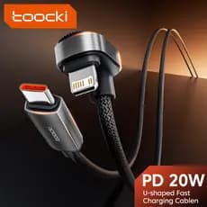 Cabo de Dados para Jogos Toocki 20W com Suporte 2 em 1 Compatível com iPhone 8-14 Carregamento TD9Y