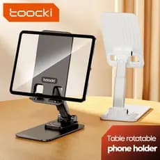 Suporte universal giratório de 360 graus para telefone e tablet Toocki, suporte de mesa dobrável para influenciadores di
